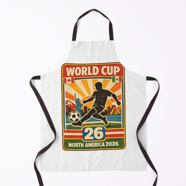 Item preview, World Cup 26 North America – Retro 1970s Soccer Sticker Tee designed and sold by WhisperFrame.