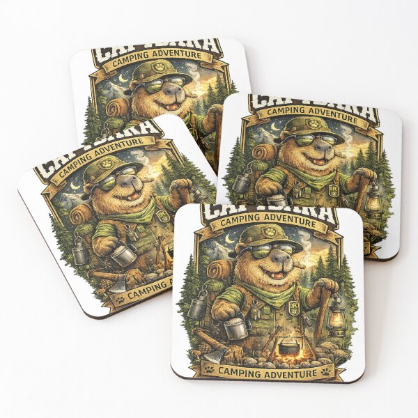 Item preview, Capybara Camping Adventure – Funny Camper Animal Hiking Outdoor Design designed and sold by Ermicioi.