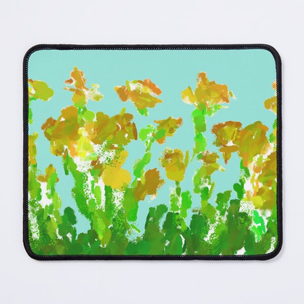 Item preview, Abstract Impressionist Yellow Flower Field Digital Painting designed and sold by BalkanBloom.