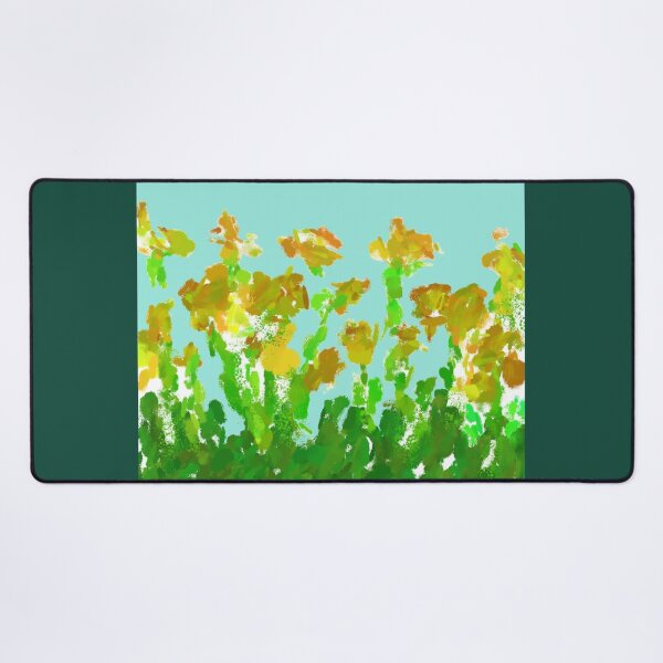 Item preview, Abstract Impressionist Yellow Flower Field Digital Painting designed and sold by BalkanBloom.