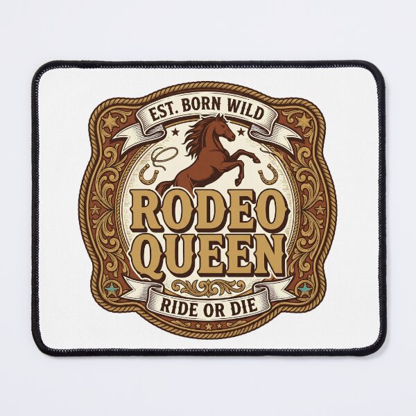 Item preview, Rodeo Queen Ride or Die — Vintage Belt Buckle Western T-Shirt designed and sold by BumbleBloom7.