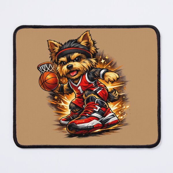 Item preview, Yorkie Basketball Star – Red Power Moves designed and sold by Yorkie Magic Studio .