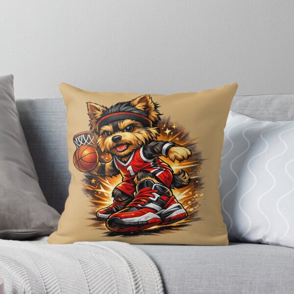 Item preview, Yorkie Basketball Star – Red Power Moves designed and sold by Yorkie Magic Studio .