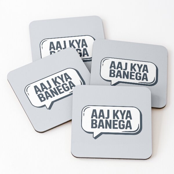 Item preview, Aaj Kya Banega – Funny Desi Kitchen Quote Design designed and sold by Swati Art Shop.