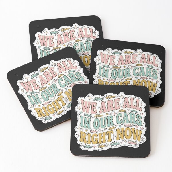 Item preview, We Are All In Our Cars Right Now Retro Funny Sticker . designed and sold by  TrendForge.