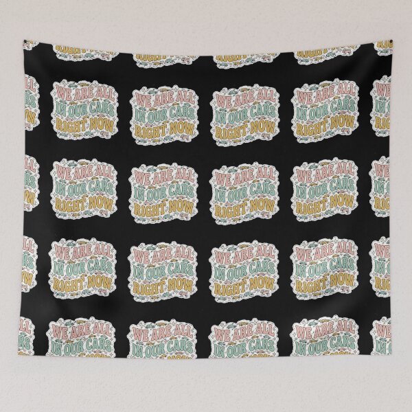 Item preview, We Are All In Our Cars Right Now Retro Funny Sticker . designed and sold by AGawas.