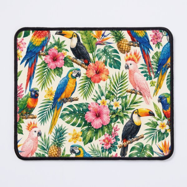 Item preview, Tropical Birds Summer Pattern designed and sold by Aramdesing.