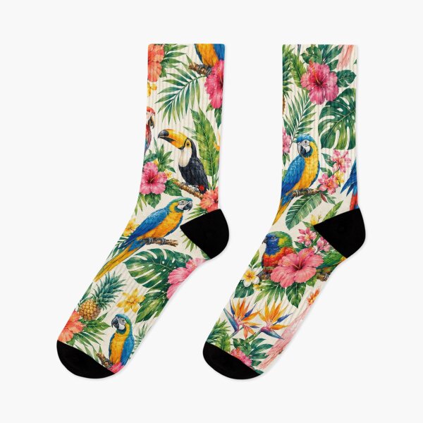 Item preview, Tropical Birds Summer Pattern designed and sold by Aramdesing.
