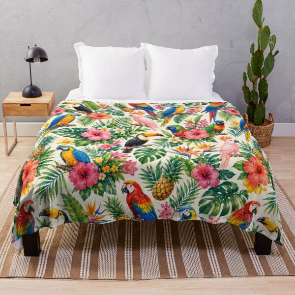 Item preview, Tropical Birds Summer Pattern designed and sold by Aramdesing.