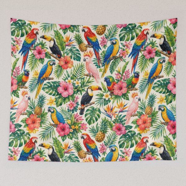 Item preview, Tropical Birds Summer Pattern designed and sold by Aramdesing.