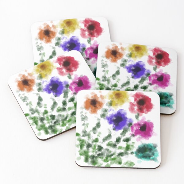 Item preview, Abstract Watercolor Wildflower Bouquet Digital Art designed and sold by BalkanBloom.