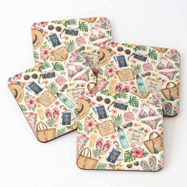 Item preview, Island Vacation Essentials Pattern designed and sold by Aramdesing.