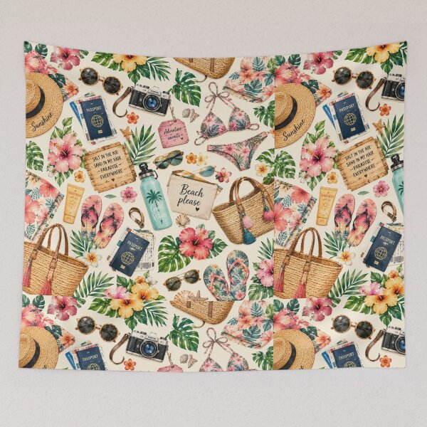 Item preview, Island Vacation Essentials Pattern designed and sold by Aramdesing.