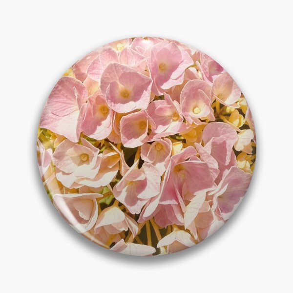 Item preview, Vintage Sun Drenched Pink Hydrangea Bush Bloom designed and sold by BalkanBloom.