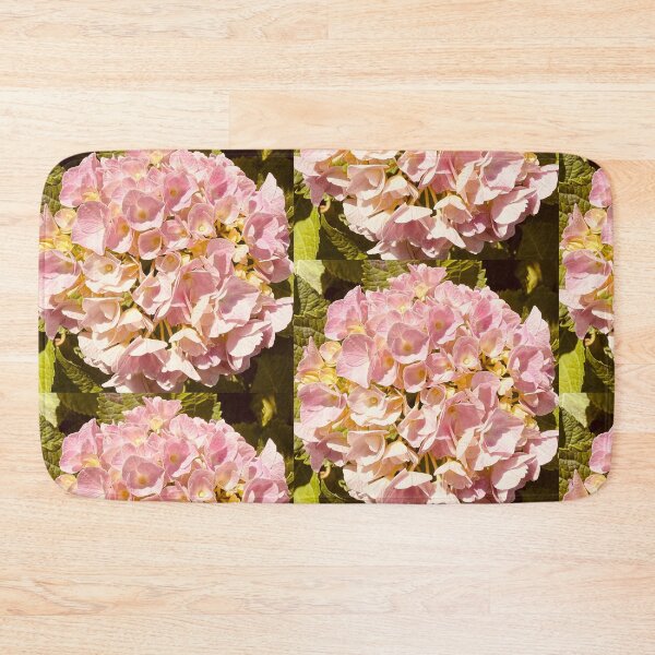 Item preview, Vintage Sun Drenched Pink Hydrangea Bush Bloom designed and sold by BalkanBloom.