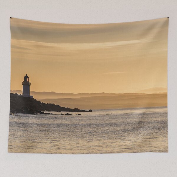 Item preview, Port Charlotte Lighthouse Sunrise, Islay designed and sold by Kasia Design.
