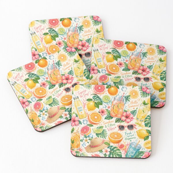 Item preview, Citrus Splash Summer Pattern designed and sold by Aramdesing.