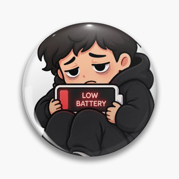 Item preview, Social Battery Empty Introvert Humor designed and sold by NovaMint2412.