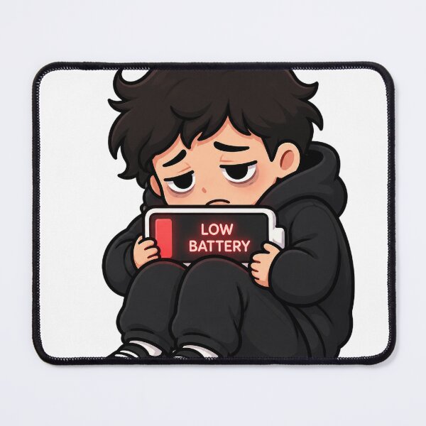Item preview, Social Battery Empty Introvert Humor designed and sold by NovaMint2412.