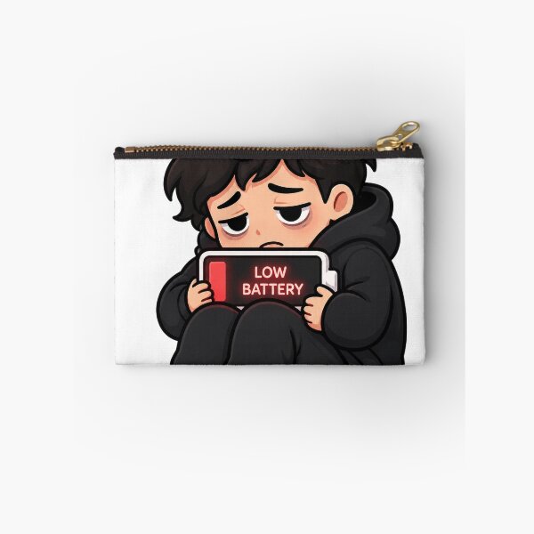 Item preview, Social Battery Empty Introvert Humor designed and sold by NovaMint2412.