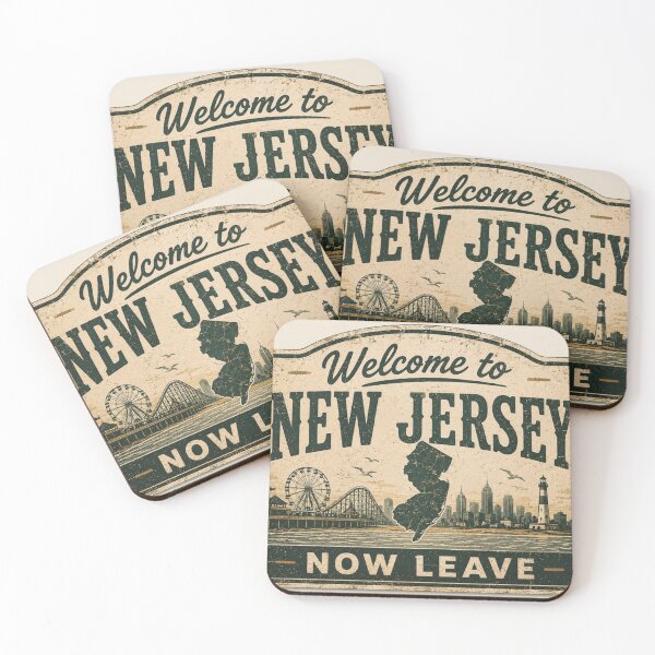 Item preview, Welcome to New Jersey Now Leave Funny Retro Jersey Shirt designed and sold by Diesel outlaw .