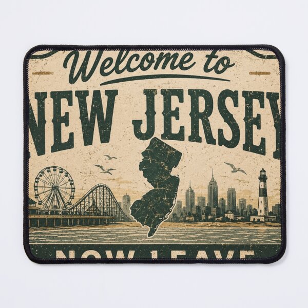 Item preview, Welcome to New Jersey Now Leave Funny Retro Jersey Shirt designed and sold by Diesel outlaw .