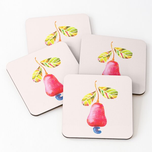 Item preview, Caju - Watercolor Fruit Illustration - Blush Parchment  designed and sold by Piret Victoria Ribas.
