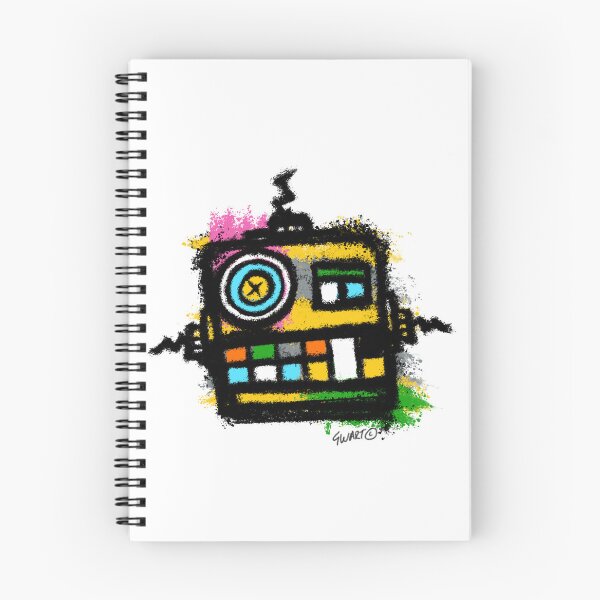Item preview, Retro Robot No. 04 | Colourful Urban Folk Art Character by GWART designed and sold by GWARTGB.