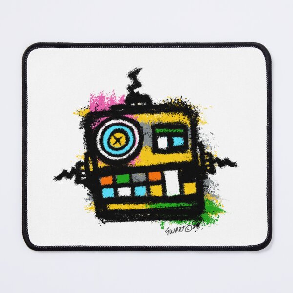 Item preview, Retro Robot No. 04 | Colourful Urban Folk Art Character by GWART designed and sold by GWARTGB.