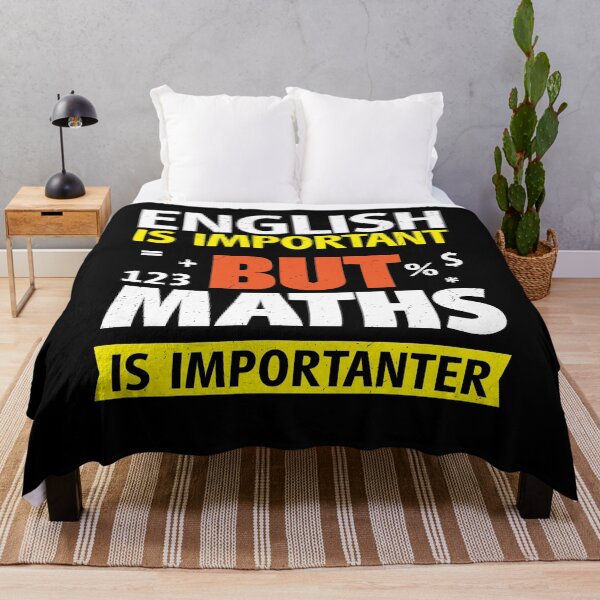 Item preview, English Is Important, But Maths Is Importanter Funny Grammar and Math designed and sold by d247.