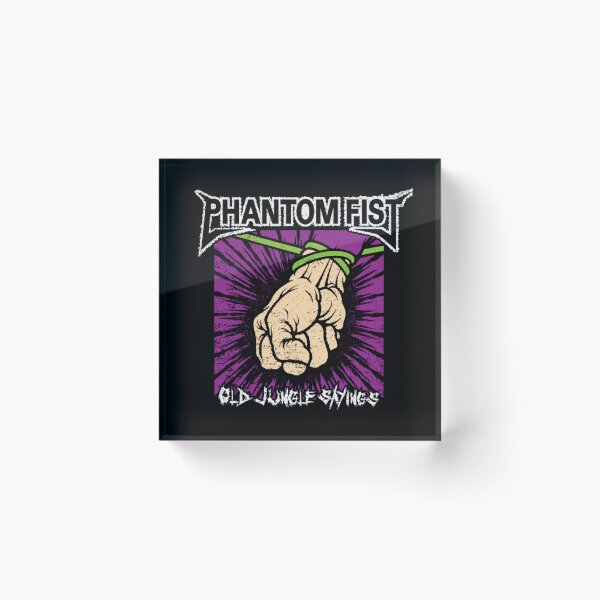 Item preview, Phantom Fist - Old Jungle Sayings Metal Parody Art designed and sold by MrGlayga.