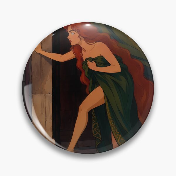 Item preview, Runaway Princess at Dusk – Medieval Fantasy Romance Illustration designed and sold by  Hollow Moon Studios..