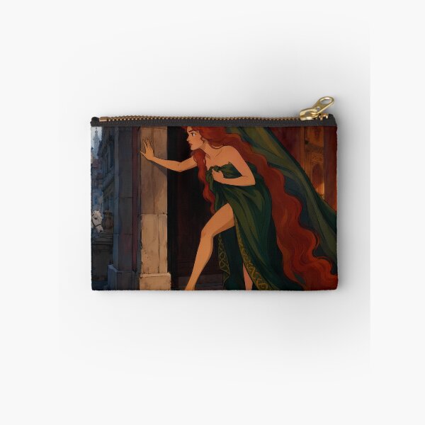 Item preview, Runaway Princess at Dusk – Medieval Fantasy Romance Illustration designed and sold by  Hollow Moon Studios..