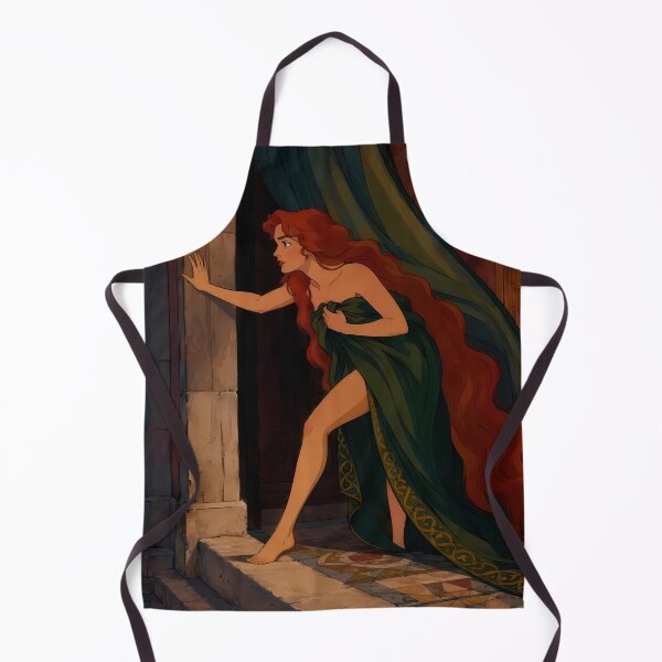 Item preview, Runaway Princess at Dusk – Medieval Fantasy Romance Illustration designed and sold by Hollow Moon Studios..