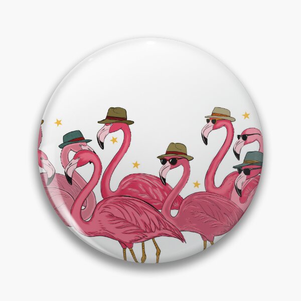 Item preview, A funky glamour of flamingos designed and sold by The Curious Cow.