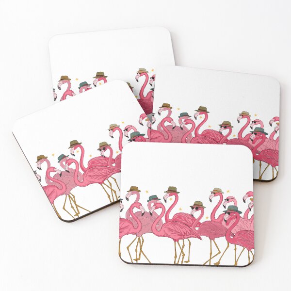 Item preview, A funky glamour of flamingos designed and sold by The Curious Cow.