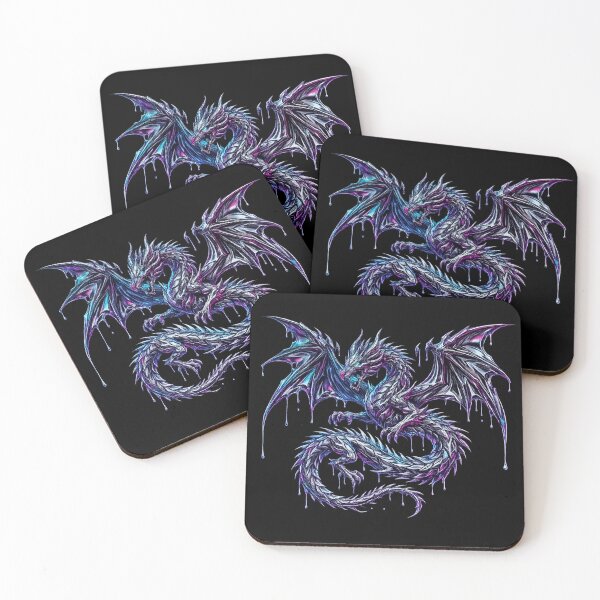 Item preview, Liquid Chrome Neo-Tribal Dragon designed and sold by krish-prints.