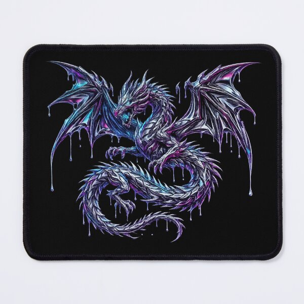 Item preview, Liquid Chrome Neo-Tribal Dragon designed and sold by krish-prints.