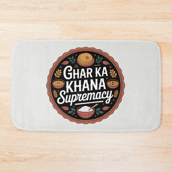 Item preview, Ghar Ka Khana Supremacy – Funny Desi Food Lover Design designed and sold by Swati Art Shop.