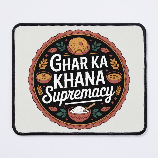 Item preview, Ghar Ka Khana Supremacy – Funny Desi Food Lover Design designed and sold by Swati Art Shop.