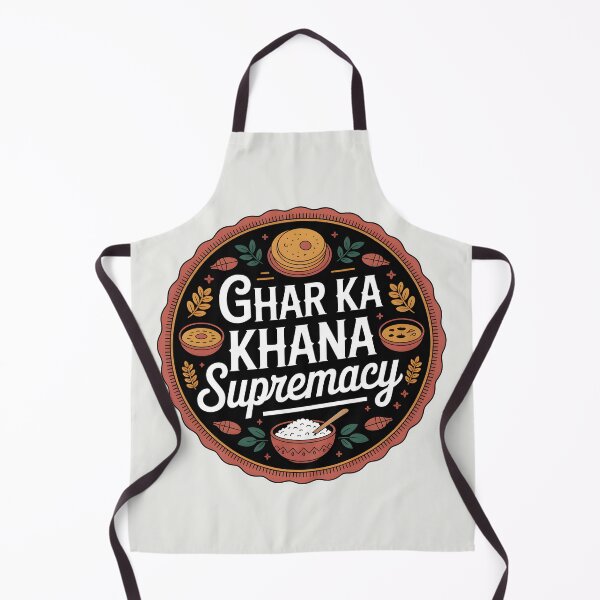 Item preview, Ghar Ka Khana Supremacy – Funny Desi Food Lover Design designed and sold by Swati Art Shop.