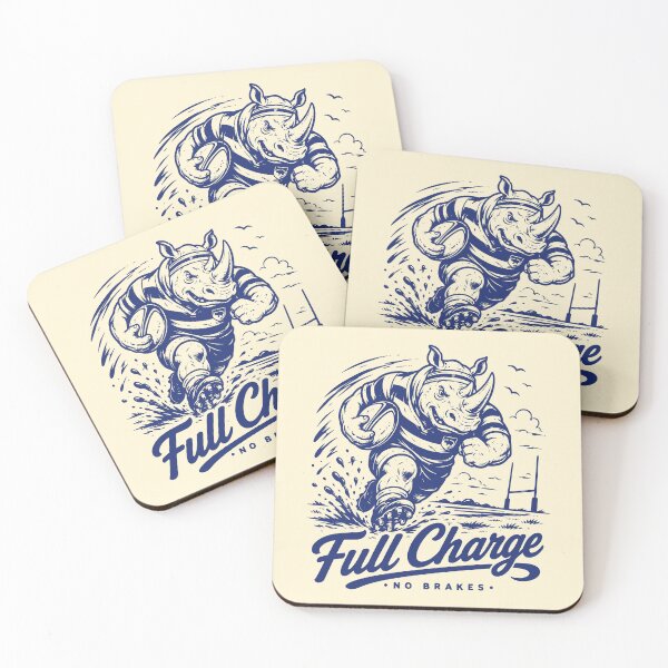 Item preview, Vintage Rhino Rugby Full Charge No Breaks designed and sold by 89shirts.