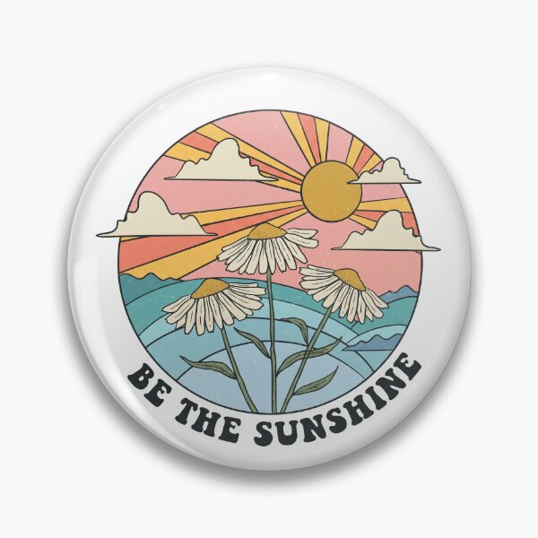 Item preview, Retro Vintage 70s Be The Sunshine Daisy Flowers Sunset designed and sold by rediscoveredapp.