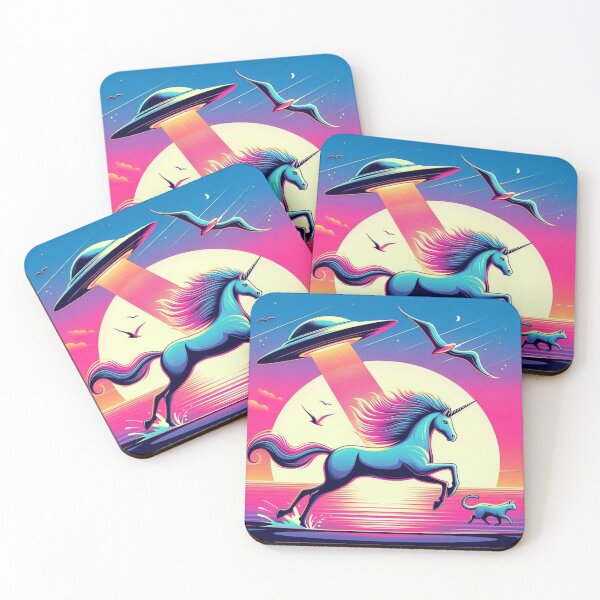 Item preview, Cosmic Unicorn and Cat – Fantasy Sci-Fi Design designed and sold by Dogandesighn.