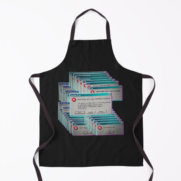 Item preview, Emotional.exe Has Stopped Working Retro Computer Error Design designed and sold by afarkar.