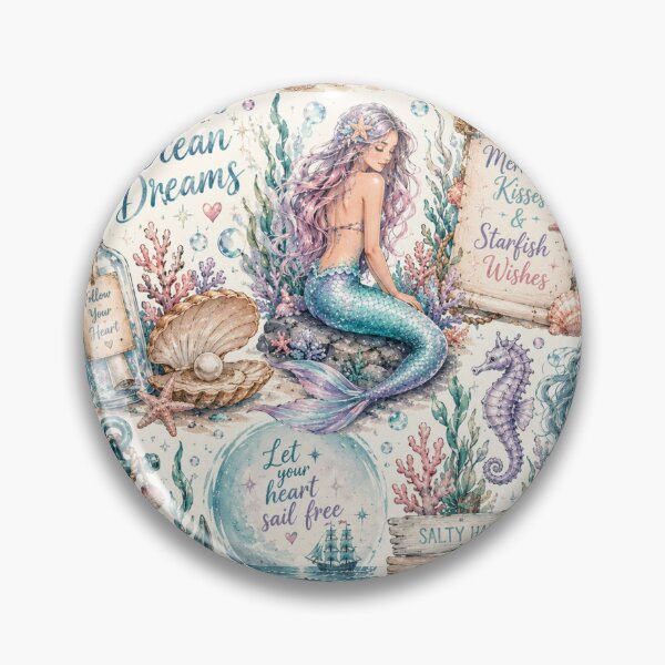 Item preview, Mermaid Ocean Dreams Pattern designed and sold by Aramdesing.