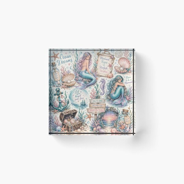 Item preview, Mermaid Ocean Dreams Pattern designed and sold by Aramdesing.