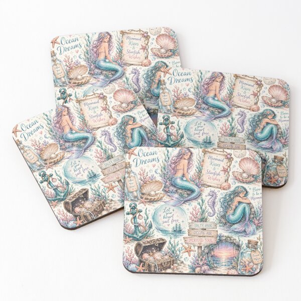 Item preview, Mermaid Ocean Dreams Pattern designed and sold by Aramdesing.