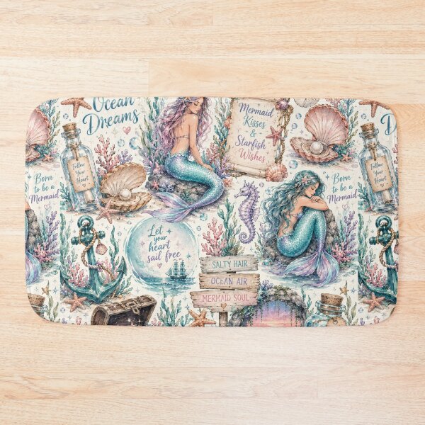 Item preview, Mermaid Ocean Dreams Pattern designed and sold by Aramdesing.