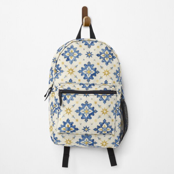 Item preview, Mediterranean Blue Tile Pattern | Watercolor Ceramic Motif Design designed and sold by Ioanna-Studio.